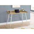Clean Choice 48 in. Computer Desk Natural - White Metal CL3067101